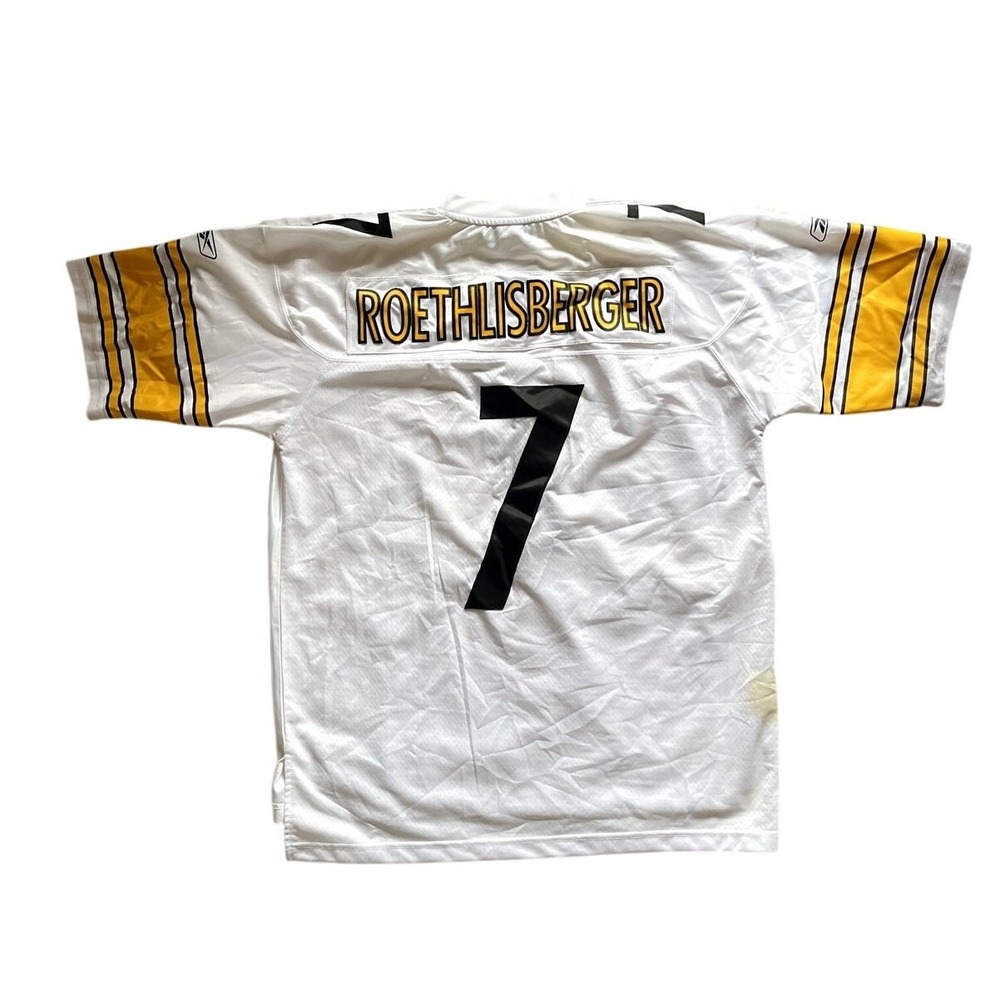 Pittsburgh Steelers Ben Roethlisberger #7 Reebok White Jersey XL +2 Length
